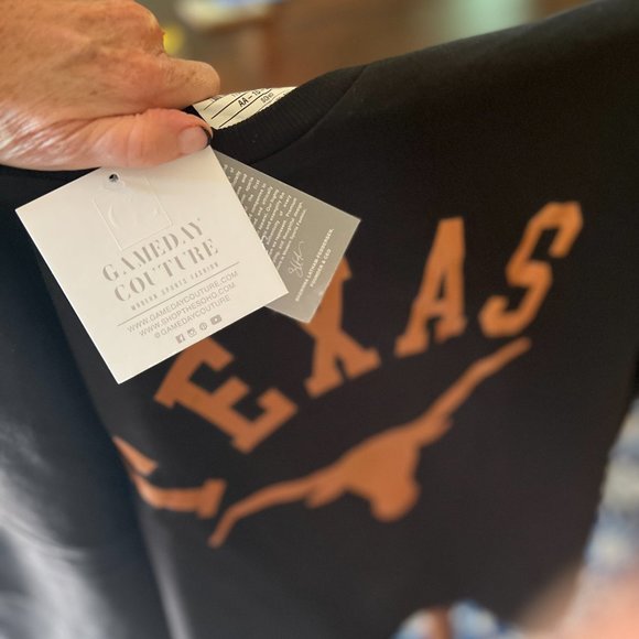 NWT-TEXAS LONGHORNS NEW LOOK VINTAGE SIDE SPLIT PULLOVER - Picture 4 of 4